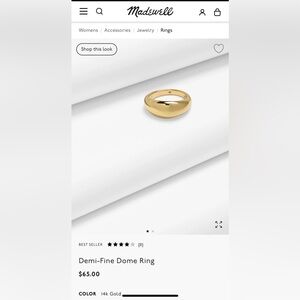 Madewell dome ring